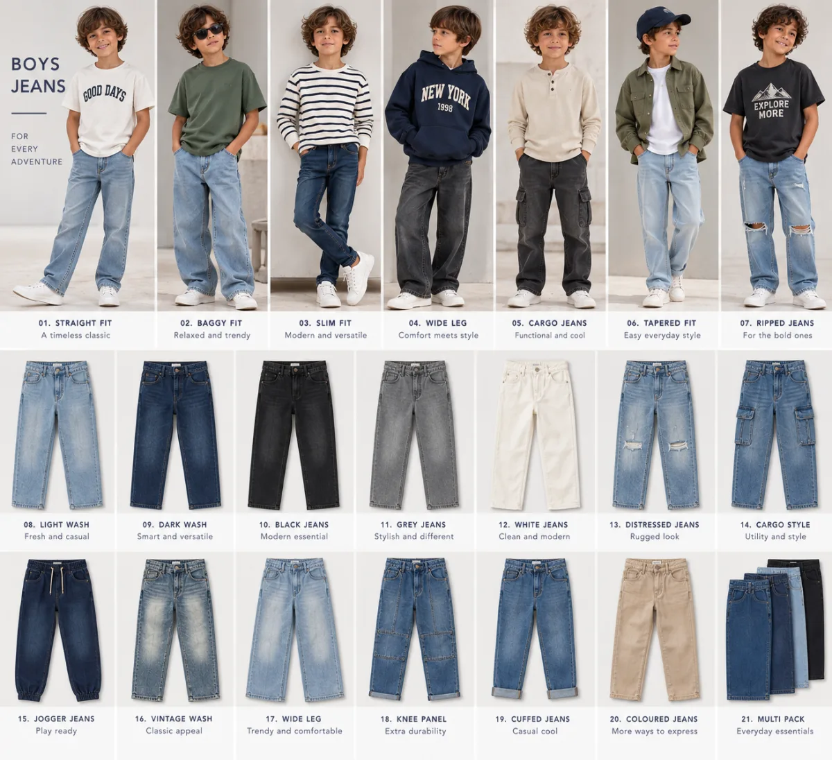 Boys' jeans collection