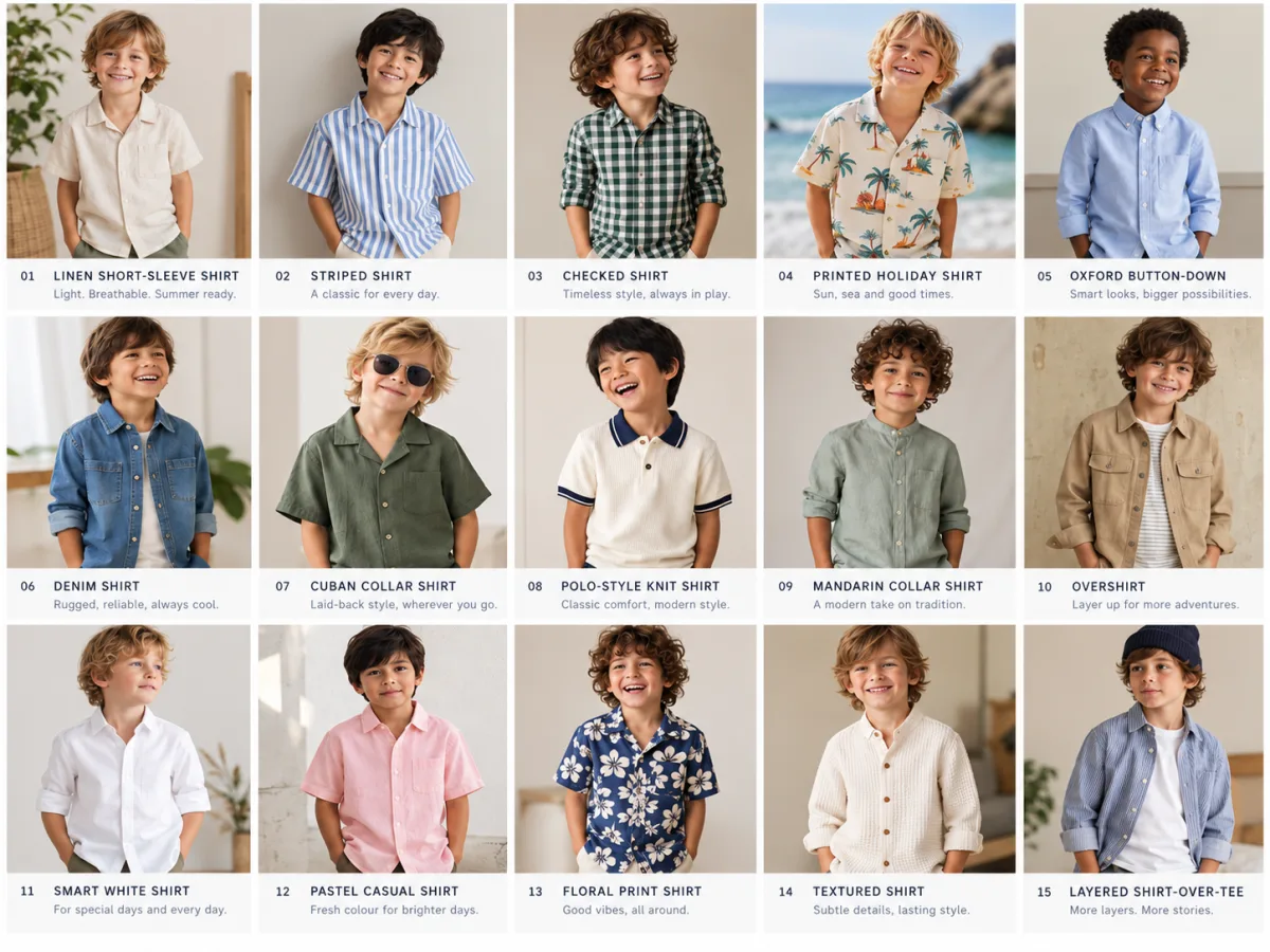 Boys' shirt collection