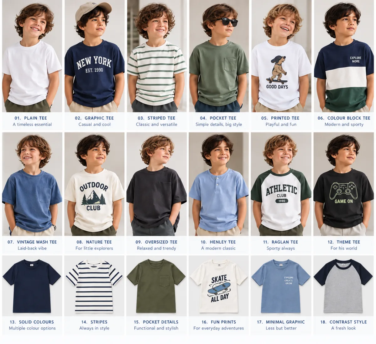 Boys' T-shirt collection