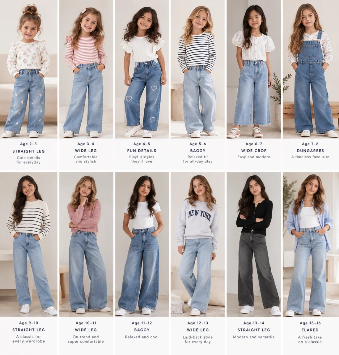 Girls' jeans collection