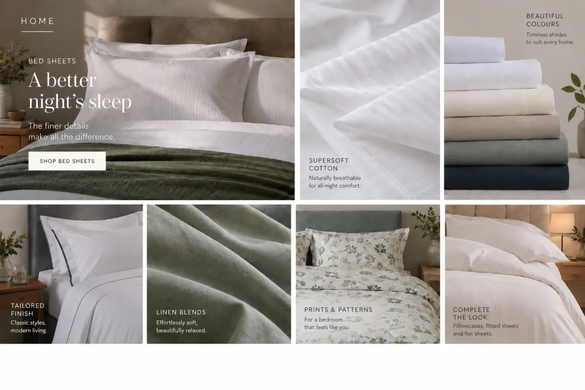 Coordinated bed sheet collection
