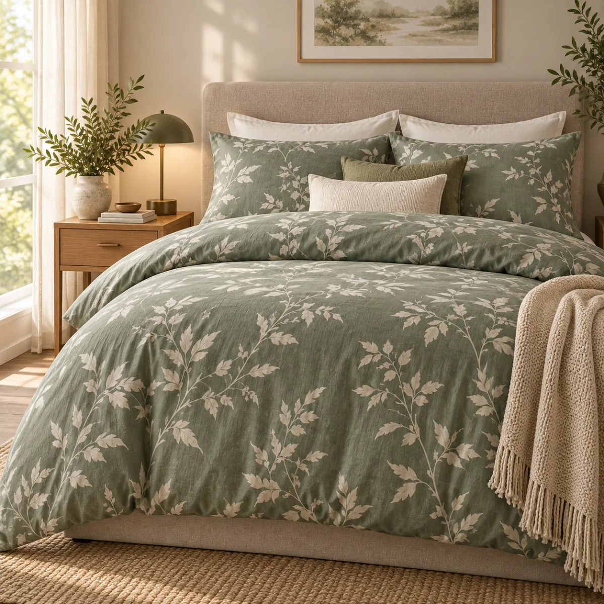 Neutral duvet cover set
