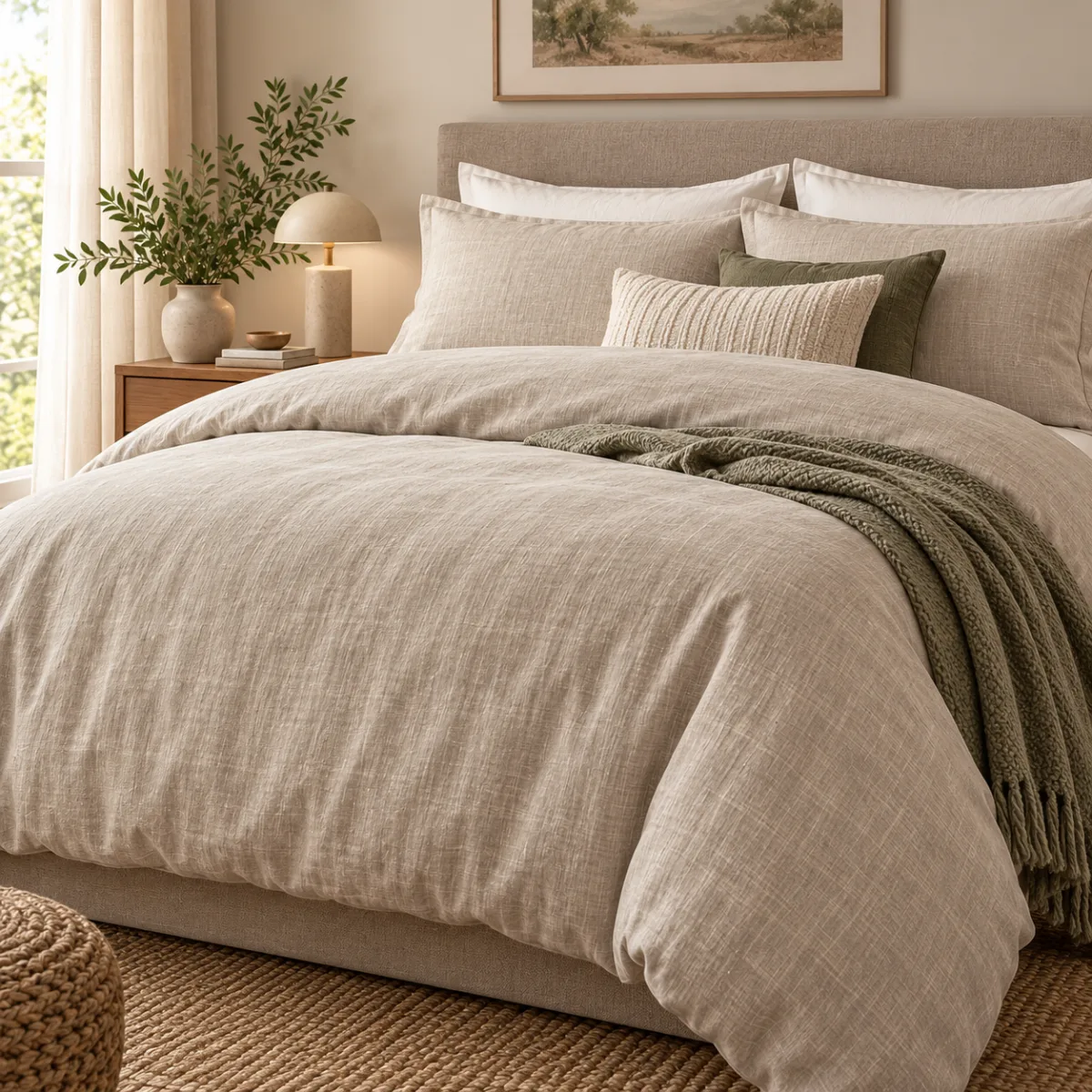Patterned duvet cover set