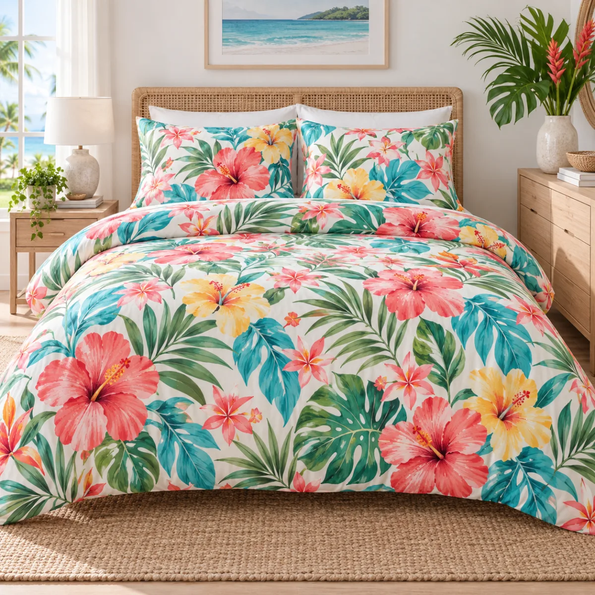 Contemporary duvet cover set