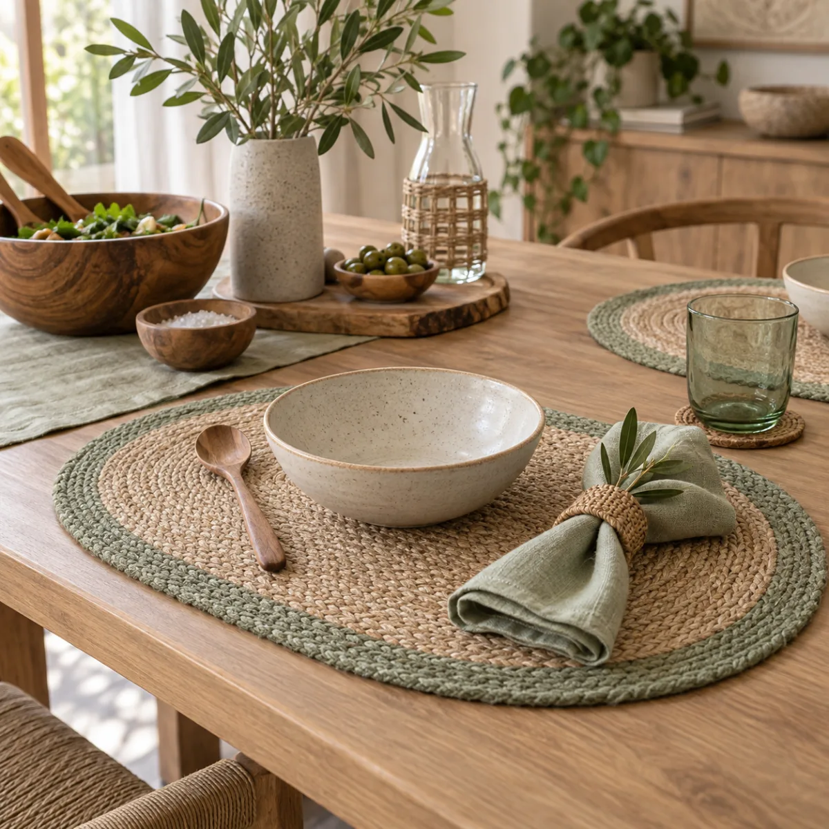 Jute placemat style three
