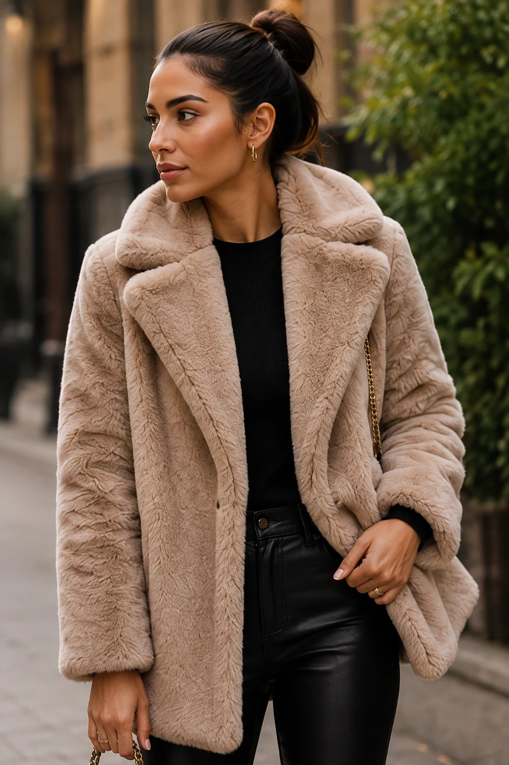 Ladies faux-fur jacket