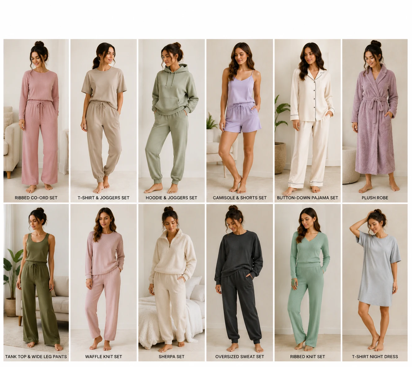 Ladies loungewear collection